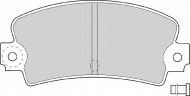 Комплект тормозных колодок NECTO FD614A