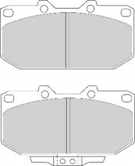 Комплект тормозных колодок NECTO FD6610A