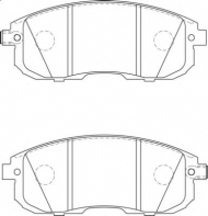 Комплект тормозных колодок NECTO FD7593A