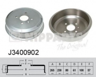 Тормозный барабан NIPPARTS J3400902