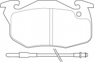 Комплект тормозных колодок DURON DBP350393