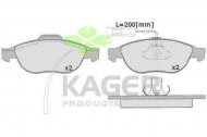 Комплект тормозных колодок KAGER 35-0643