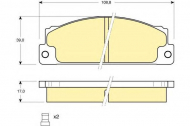 Комплект тормозных колодок GIRLING 6102963