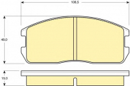 Комплект тормозных колодок GIRLING 6103659