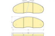 Комплект тормозных колодок GIRLING 6108273