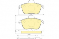 Комплект тормозных колодок GIRLING 6110853
