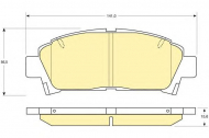 Комплект тормозных колодок GIRLING 6111459