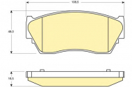 Комплект тормозных колодок GIRLING 6111709
