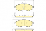 Комплект тормозных колодок GIRLING 6132599