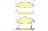 Комплект тормозных колодок GIRLING 6133244