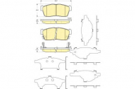 Комплект тормозных колодок GIRLING 6133599