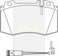 Комплект тормозных колодок BRECK 23743 00 W