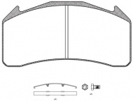 Комплект тормозных колодок KAWE JCA1071.00