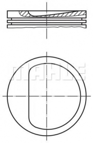 Поршень MAHLE ORIGINAL 009 46 00