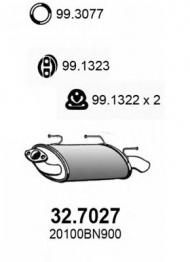 Амортизатор ASSO 32.7027