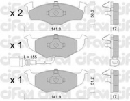 Комплект тормозных колодок CIFAM 822-206-3
