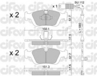 Комплект тормозных колодок CIFAM 822-312-0K
