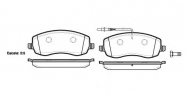 Комплект тормозных колодок WOKING P12933.02