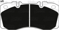Комплект тормозных колодок VALEO 882235
