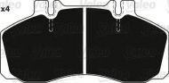 Комплект тормозных колодок VALEO 882242