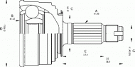 Шарнирный комплект OPEN PARTS CVJ5041.10
