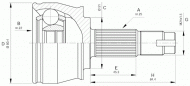 Шарнирный комплект OPEN PARTS CVJ5383.10
