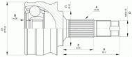 Шарнирный комплект OPEN PARTS CVJ5397.10