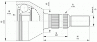 Шарнирный комплект OPEN PARTS CVJ5440.10