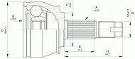 Шарнирный комплект OPEN PARTS CVJ5532.10