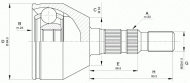 Шарнирный комплект OPEN PARTS CVJ5602.10