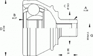 Шарнирный комплект OPEN PARTS CVJ5667.10