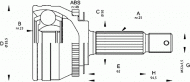 Шарнирный комплект OPEN PARTS CVJ5674.10