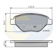 Комплект тормозных колодок COMLINE CBP01159