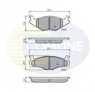 Комплект тормозных колодок COMLINE CBP0703