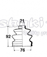 Комплект пыльника ASHUKI H064-20