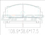 Комплект тормозных колодок DITAS DFB1106