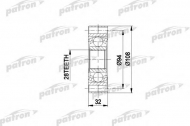 Шарнирный комплект PATRON PCV3014
