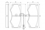Комплект тормозных колодок BOSCH 0 986 424 176