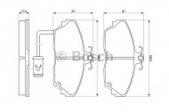 Комплект тормозных колодок BOSCH 0 986 424 182