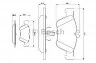 Комплект тормозных колодок BOSCH 0 986 494 001