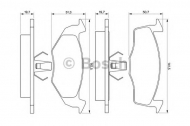 Комплект тормозных колодок BOSCH 0 986 424 347