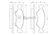 Комплект тормозных колодок BOSCH 0 986 424 348