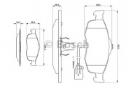 Комплект тормозных колодок BOSCH 0 986 424 359