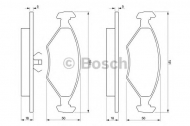 Комплект тормозных колодок BOSCH 0 986 424 458