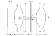 Комплект тормозных колодок BOSCH 0 986 424 514