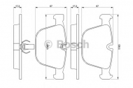 Комплект тормозных колодок BOSCH 0 986 424 812