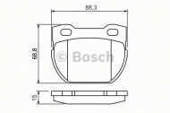 Комплект тормозных колодок BOSCH 0 986 424 827