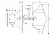 Комплект тормозных колодок BOSCH 0 986 460 937