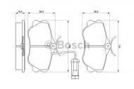 Комплект тормозных колодок BOSCH 0 986 460 973