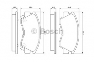 Комплект тормозных колодок BOSCH 0 986 460 978